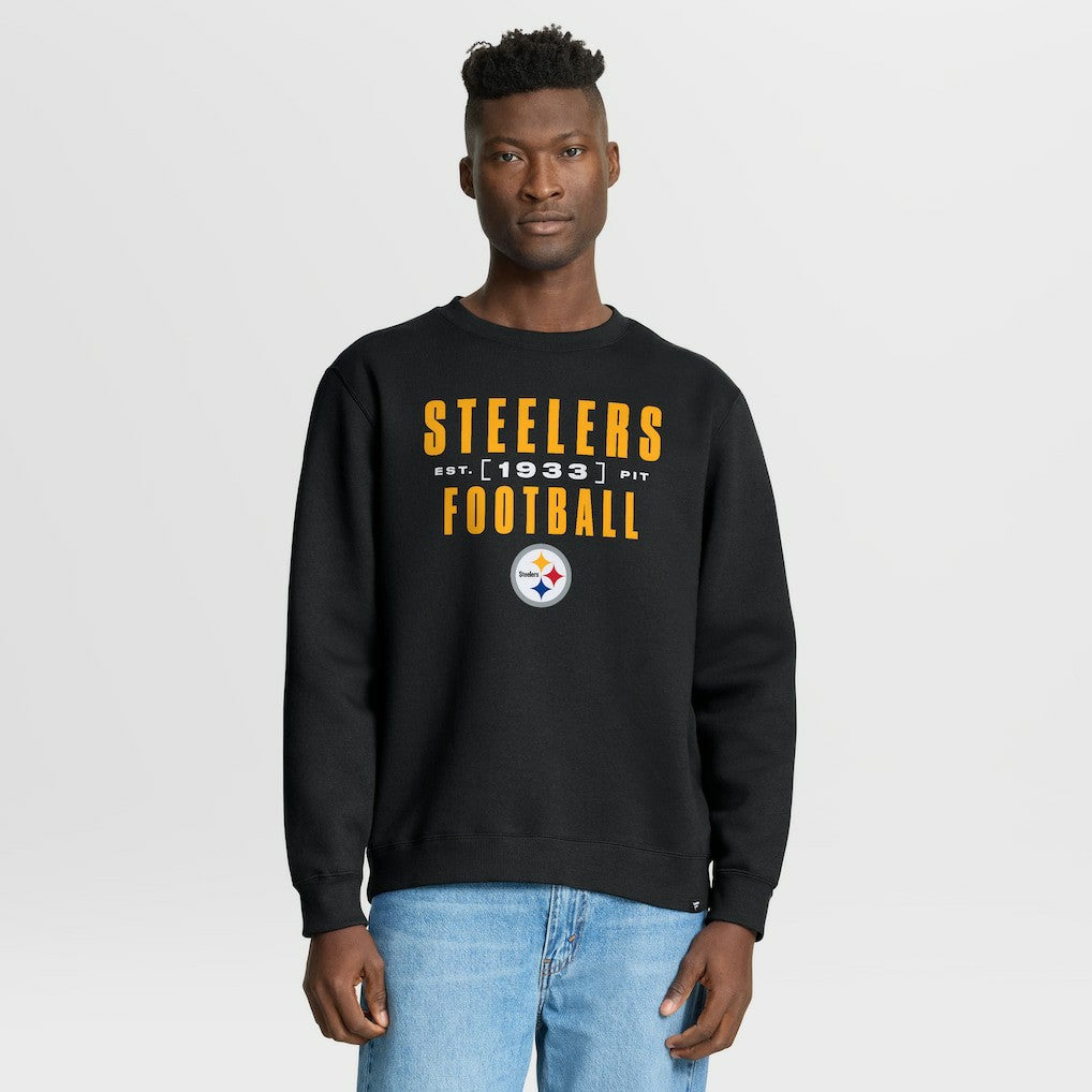 Pittsburgh Steelers Powerful Throw Legacy Pullover Sweatshirt - Black - Fanatics