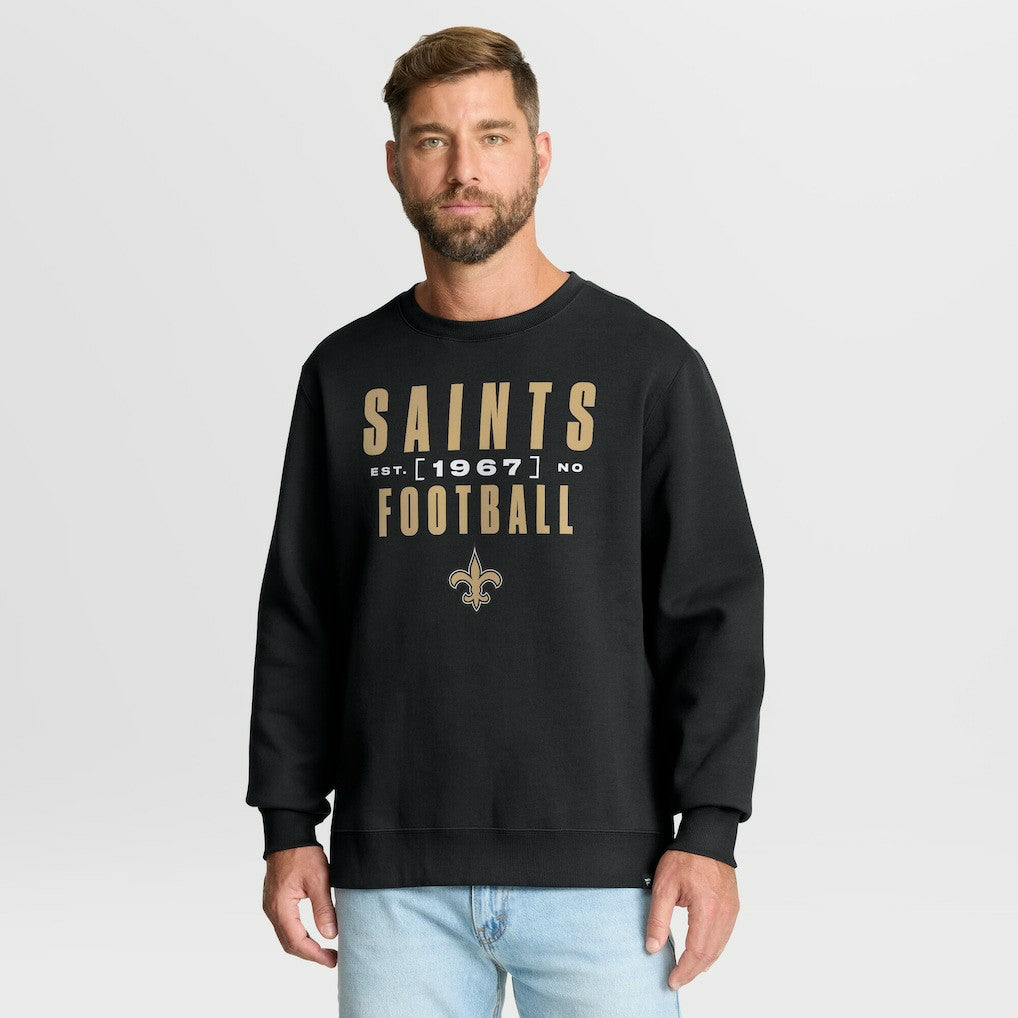 New Orleans Saints Powerful Throw Legacy Pullover Sweatshirt - Black - Fanatics