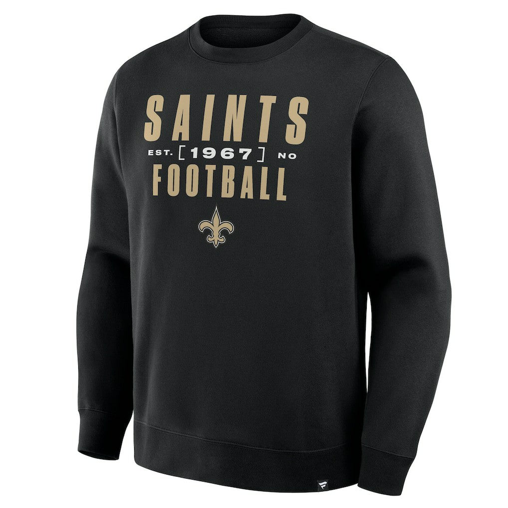 New Orleans Saints Powerful Throw Legacy Pullover Sweatshirt - Black - Fanatics