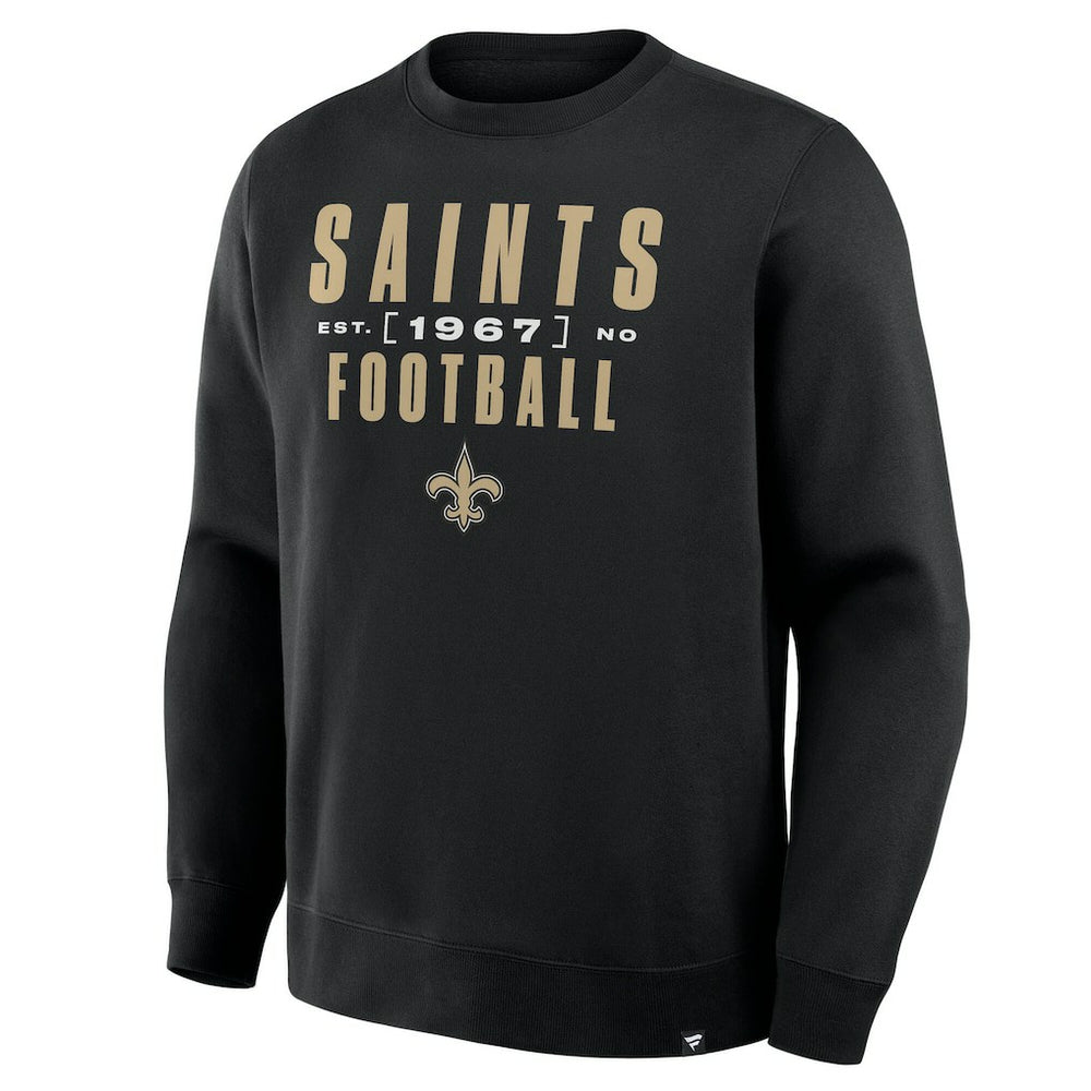 New Orleans Saints Powerful Throw Legacy Pullover Sweatshirt - Black - Fanatics