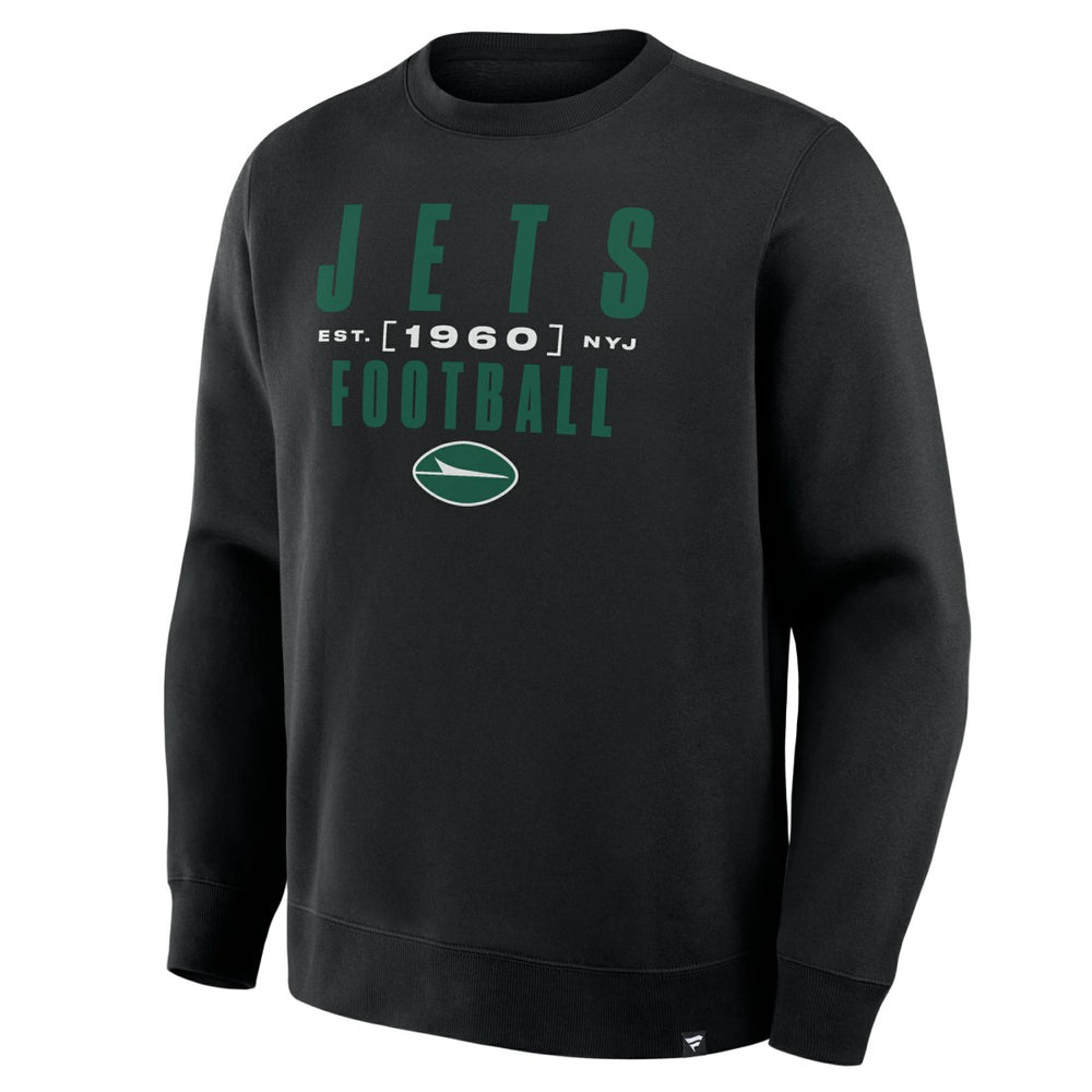 New York Jets Powerful Throw Legacy Pullover Sweatshirt - Black - Fanatics