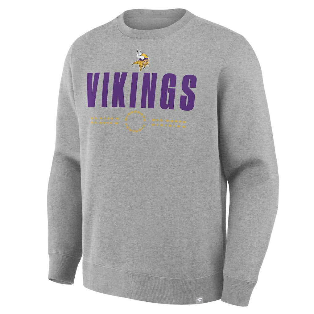 Minnesota Vikings Direct Handoff Legacy Pullover Sweatshirt - Heather Gray - Fanatics