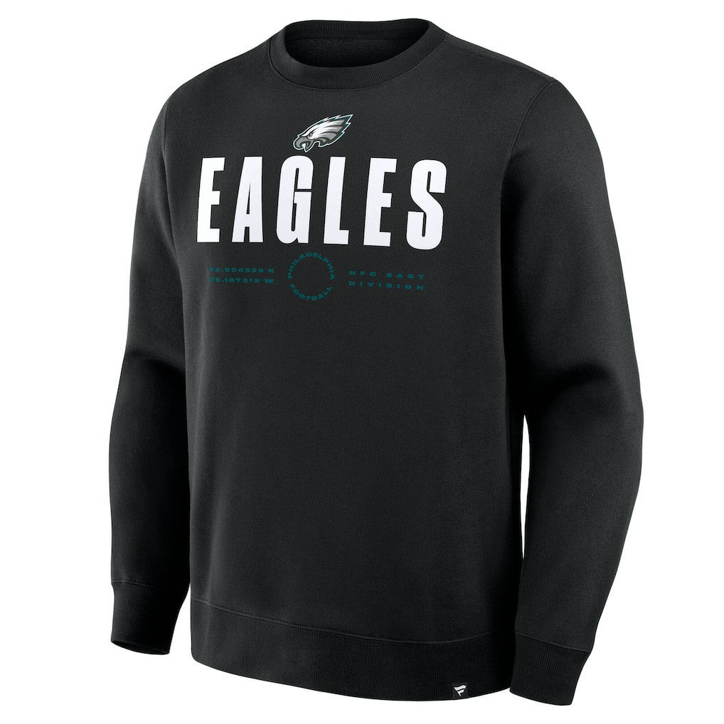 Philadelphia Eagles Direct Handoff Legacy Pullover Sweatshirt - Black - Fanatics