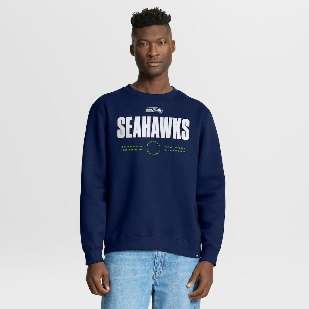 Seattle Seahawks Direct Handoff Legacy Pullover Sweatshirt - College Navy - Fanatics