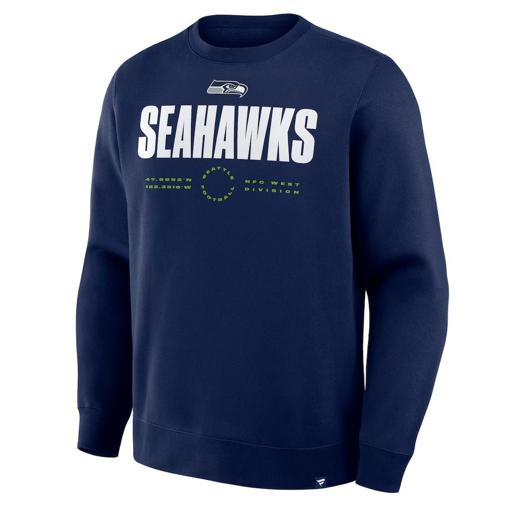 Seattle Seahawks Direct Handoff Legacy Pullover Sweatshirt - College Navy - Fanatics