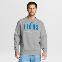 Detroit Lions Direct Handoff Legacy Pullover Sweatshirt - Heather Gray - Fanatics