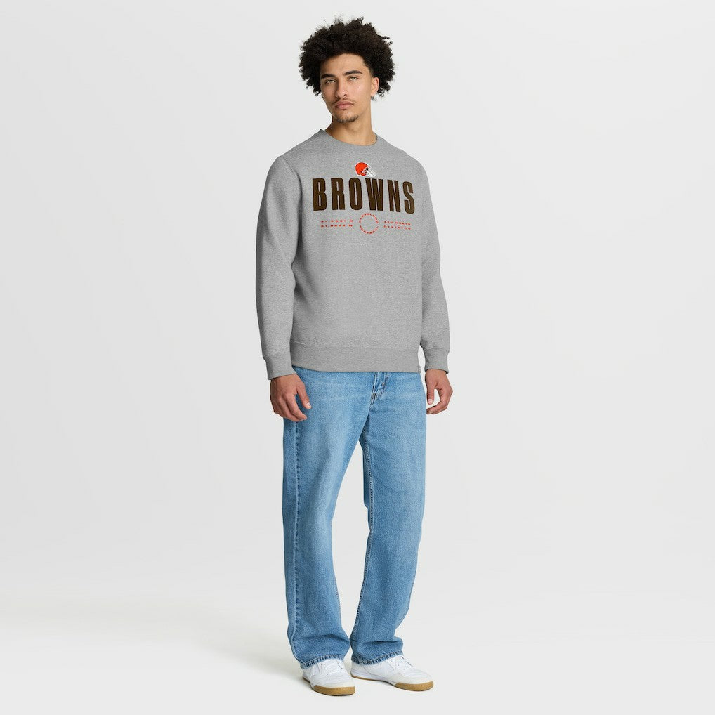 Cleveland Browns Direct Handoff Legacy Pullover Sweatshirt - Heather Gray - Fanatics