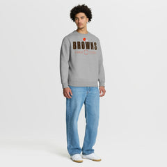 Cleveland Browns Direct Handoff Legacy Pullover Sweatshirt - Heather Gray - Fanatics