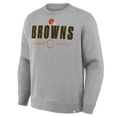 Cleveland Browns Direct Handoff Legacy Pullover Sweatshirt - Heather Gray - Fanatics
