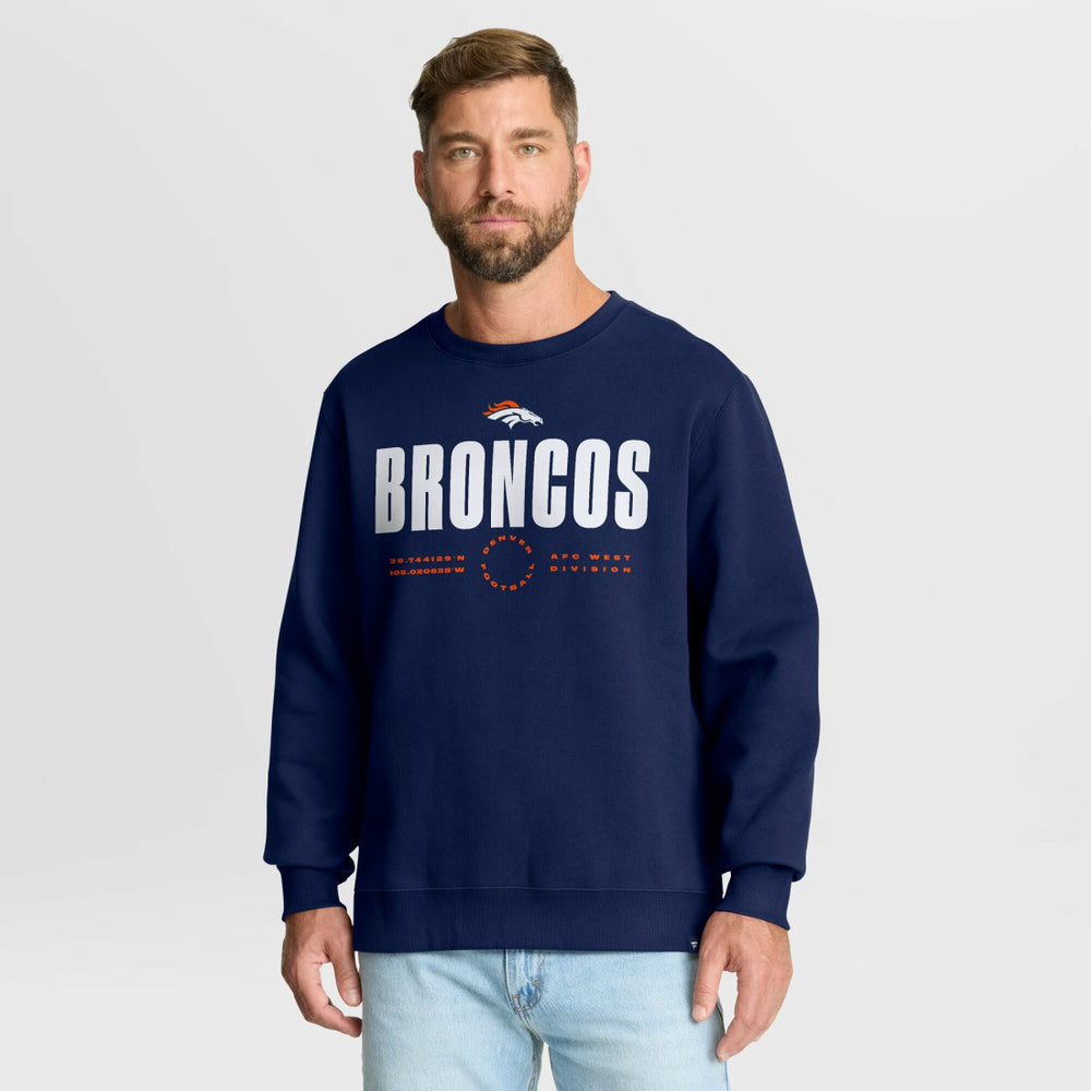 Denver Broncos Direct Handoff Legacy Pullover Sweatshirt - Navy - Fanatics