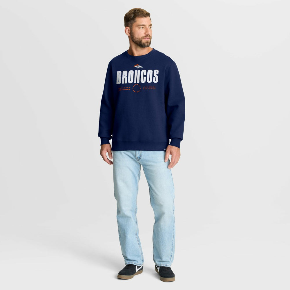 Denver Broncos Direct Handoff Legacy Pullover Sweatshirt - Navy - Fanatics