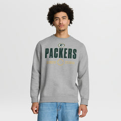 Green Bay Packers Direct Handoff Legacy Pullover Sweatshirt - Heather Gray - Fanatics