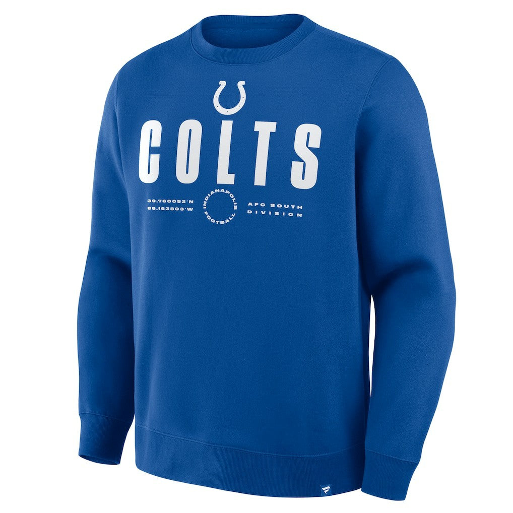 Indianapolis Colts Direct Handoff Legacy Pullover Sweatshirt - Royal - Fanatics