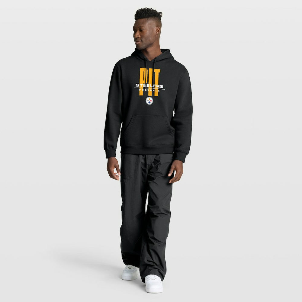 Pittsburgh Steelers Right Tackle Legacy Pullover Hoodie - Black - Fanatics