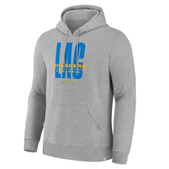 Los Angeles Chargers Right Tackle Legacy Pullover Hoodie - Heather Gray - Fanatics