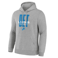 Detroit Lions Right Tackle Legacy Pullover Hoodie - Heather Gray - Fanatics