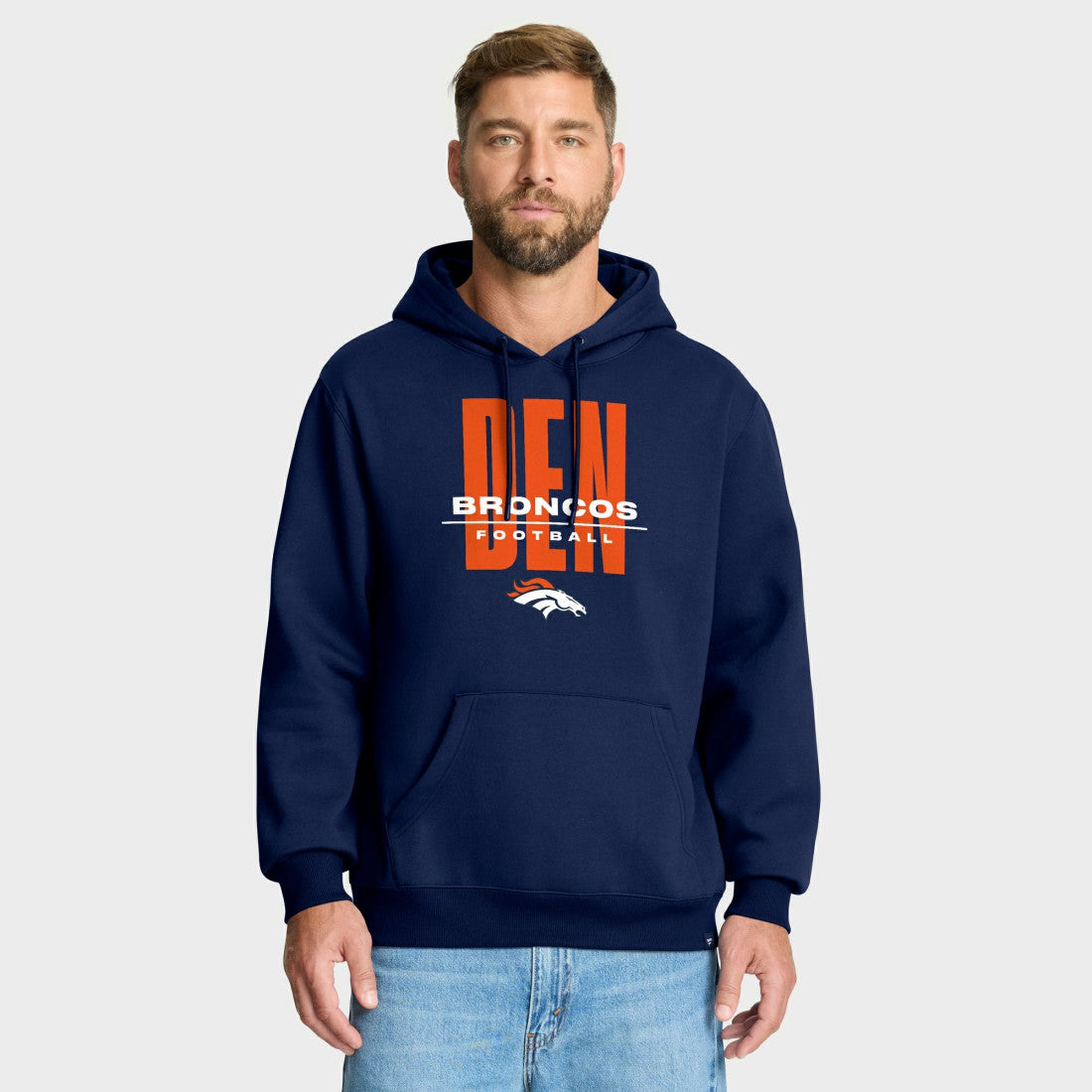 Denver Broncos Right Tackle Legacy Pullover Hoodie - Navy - Fanatics