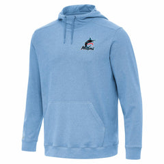 Miami Marlins Antigua Cloud Pullover Hoodie for sale