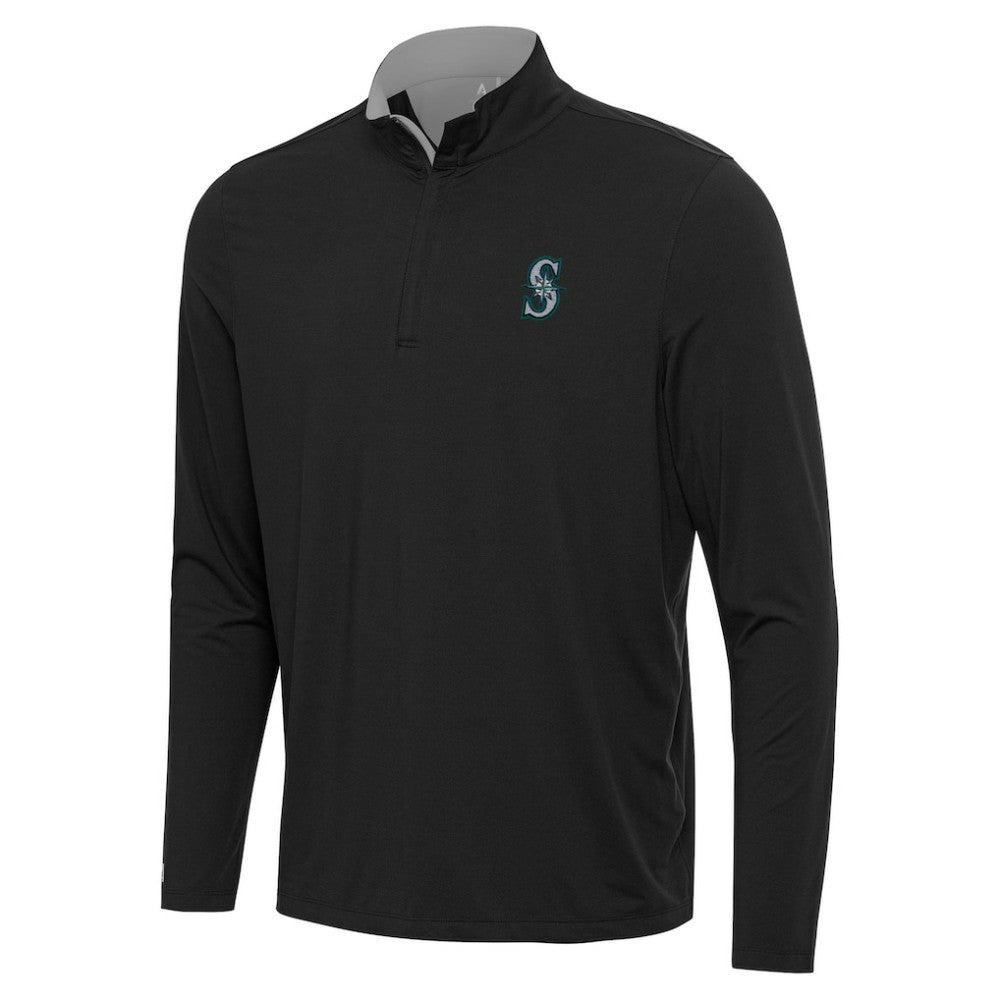 Seattle Mariners Antigua Content Quarter-Zip Top Outlet