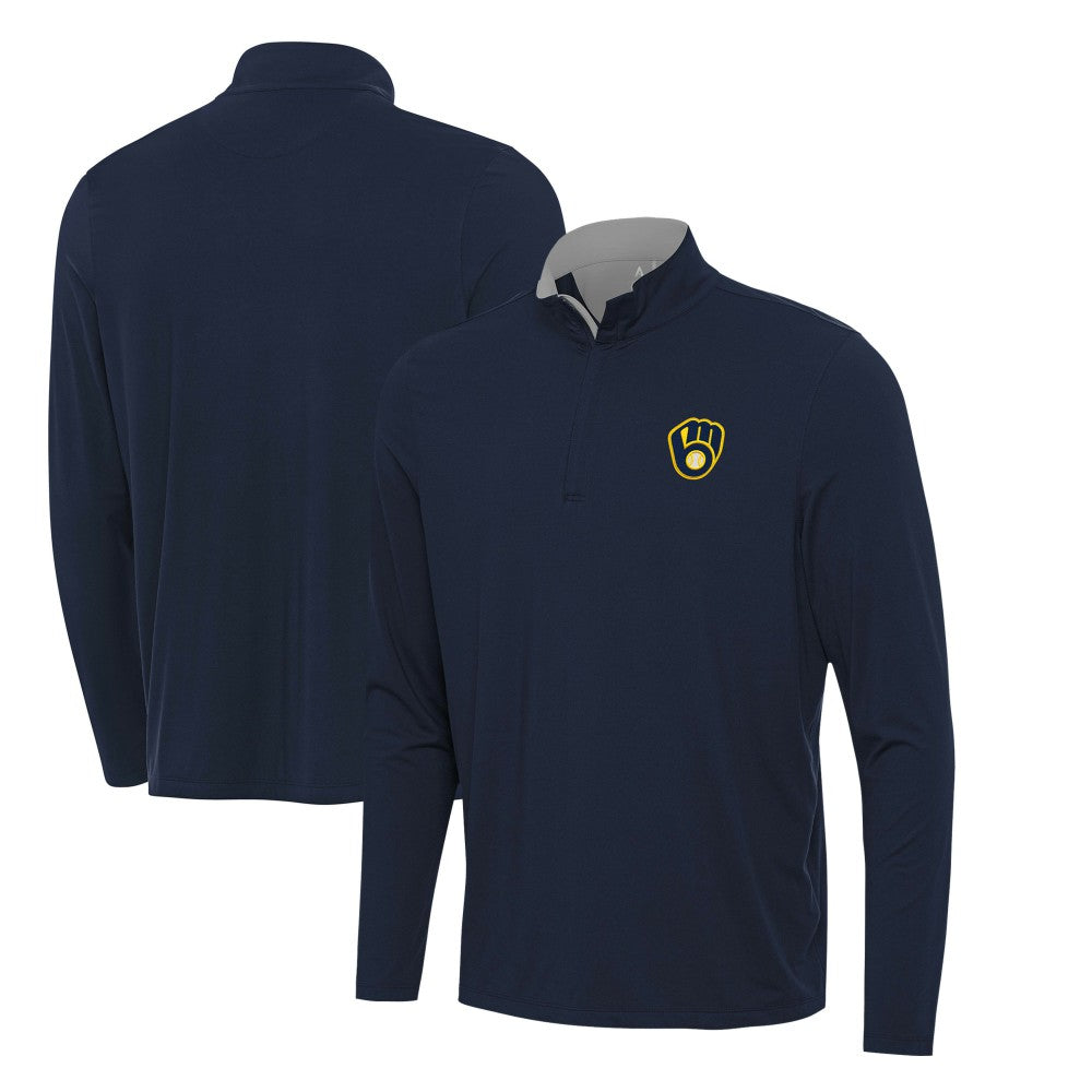 Milwaukee Brewers Antigua Content Quarter-Zip Top Near Me