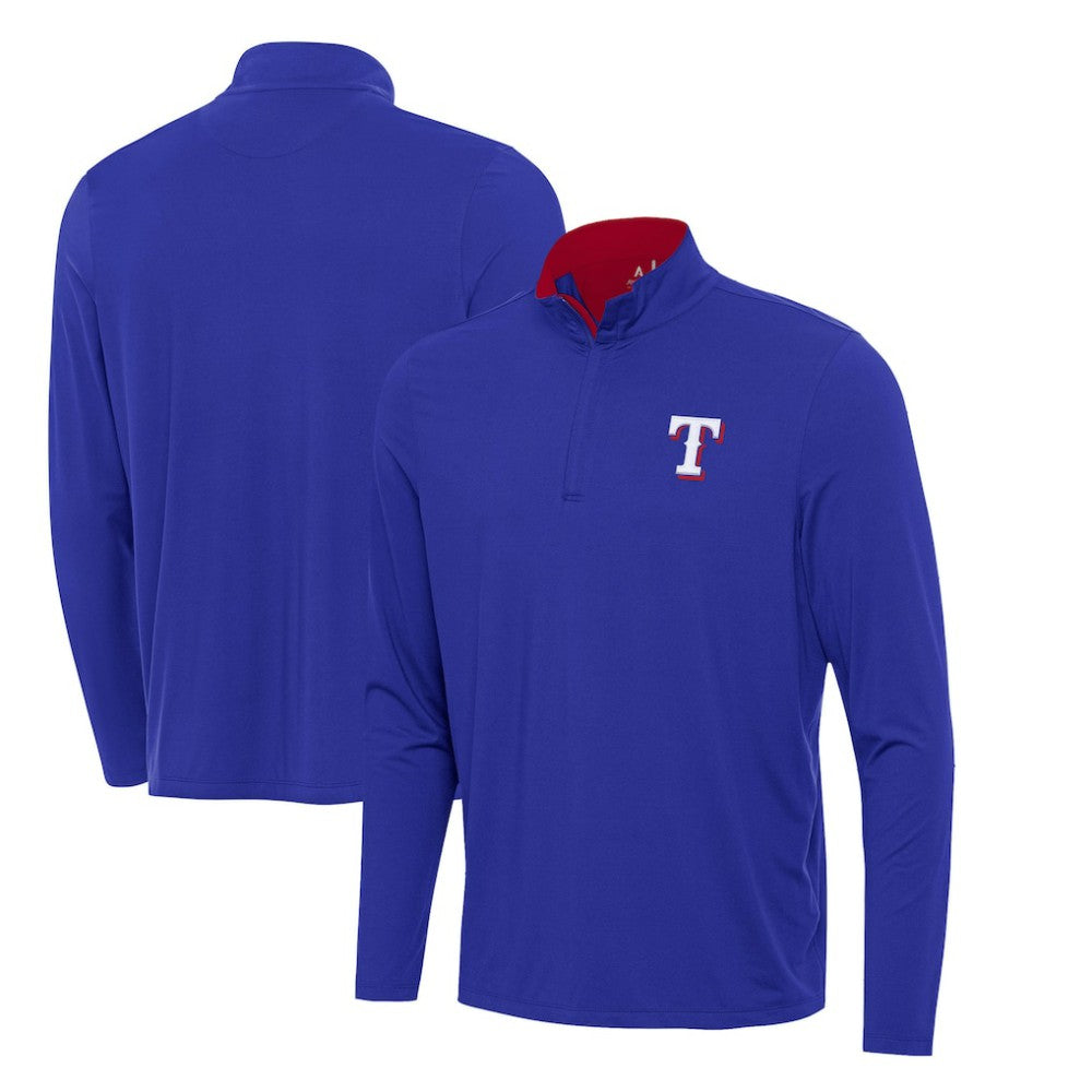 Texas Rangers Antigua Content Quarter-Zip Top Discount