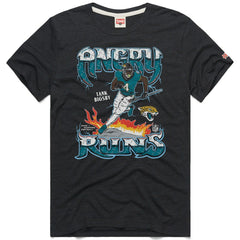 Tank Bigsby Jacksonville Jaguars Homage Unisex Angry Runs Player Graphic Tri-Blend T-Shirt - Charcoal - NFL