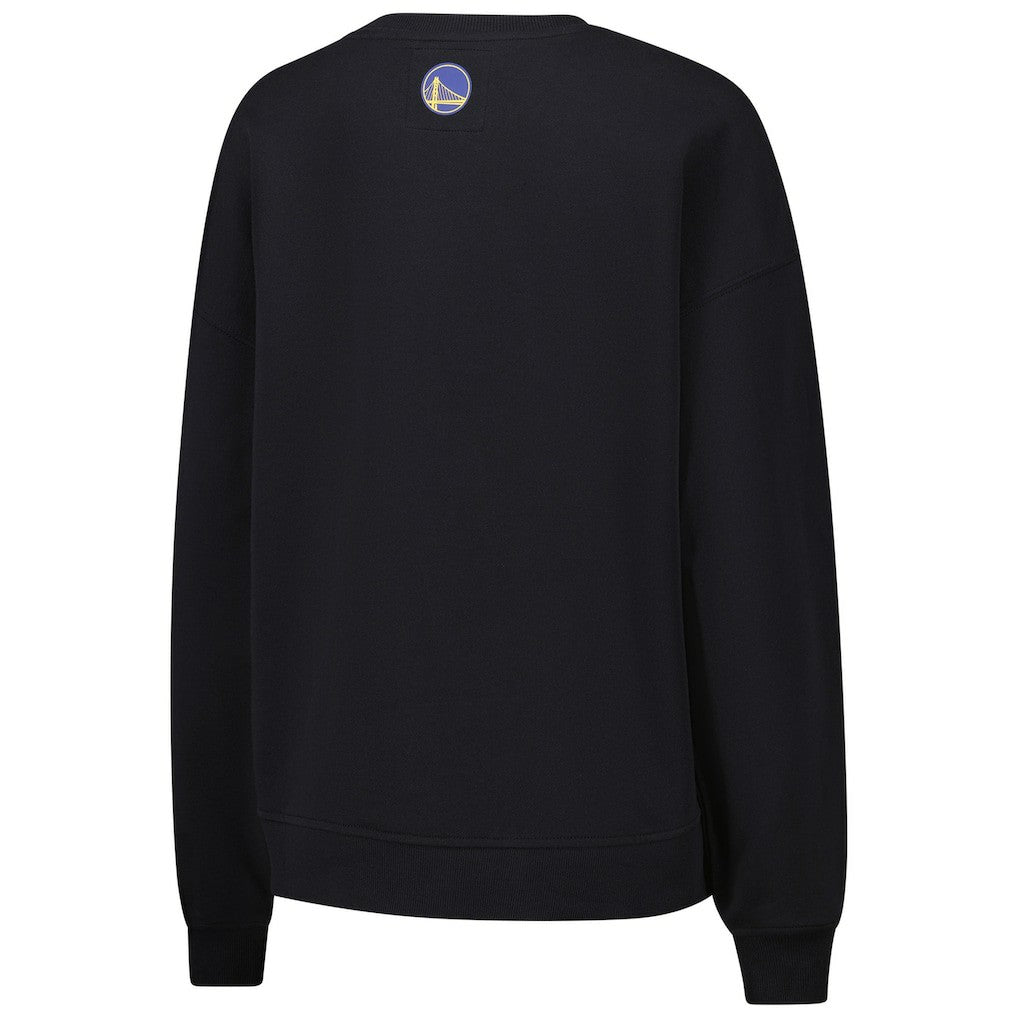 Golden State Warriors Terez Women's Gemstone Logo Pullover Sweatshirt Black