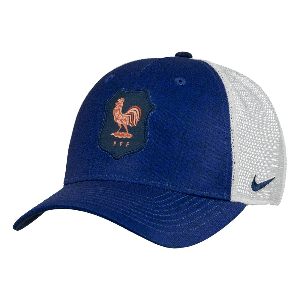 Nike - France National Team Unisex Rise Printed Trucker Adjustable Hat - Navy