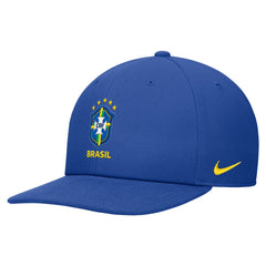 Nike - Brazil National Team Unisex Pro Flatbill Snapback Hat - Blue