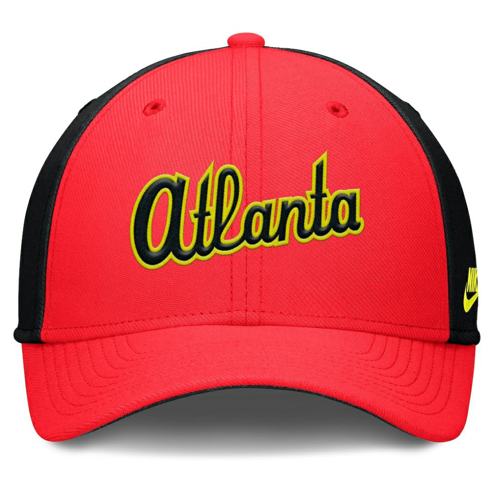 Atlanta Braves Nike Neon 90s Rise SwooshFlex Hat Sale