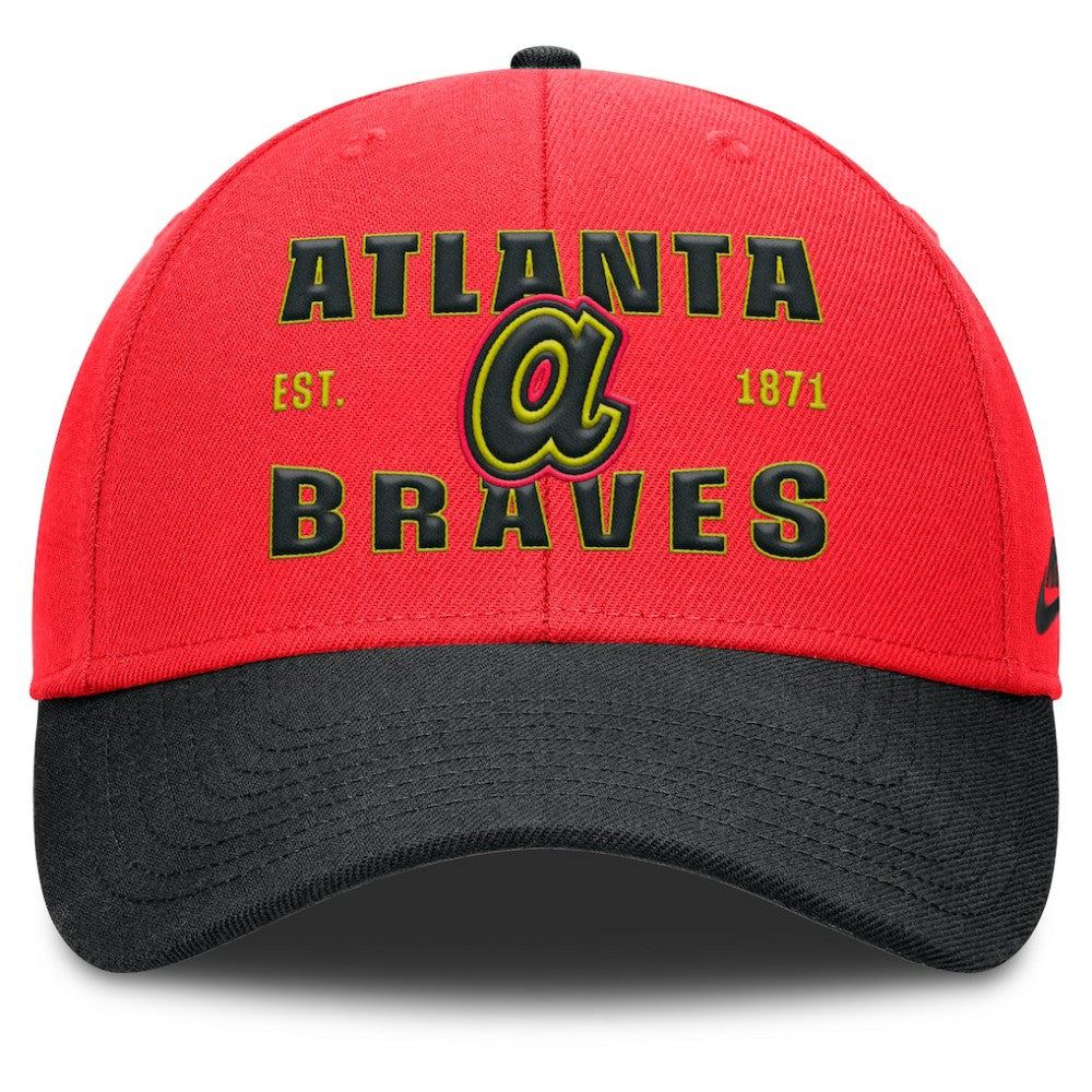 Atlanta Braves Nike Neon 90s Rise Adjustable Hat Online