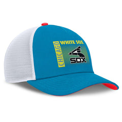 Chicago White Sox Nike Neon 90s Rise Structured Performance Adjustable Trucker Hat Sale