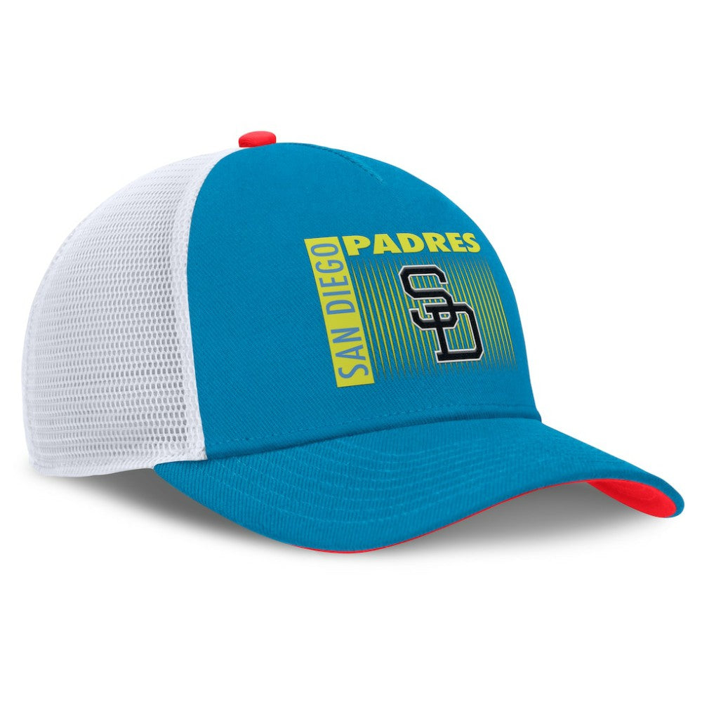 San Diego Padres Nike Neon 90s Rise Structured Performance Adjustable Trucker Hat Discount
