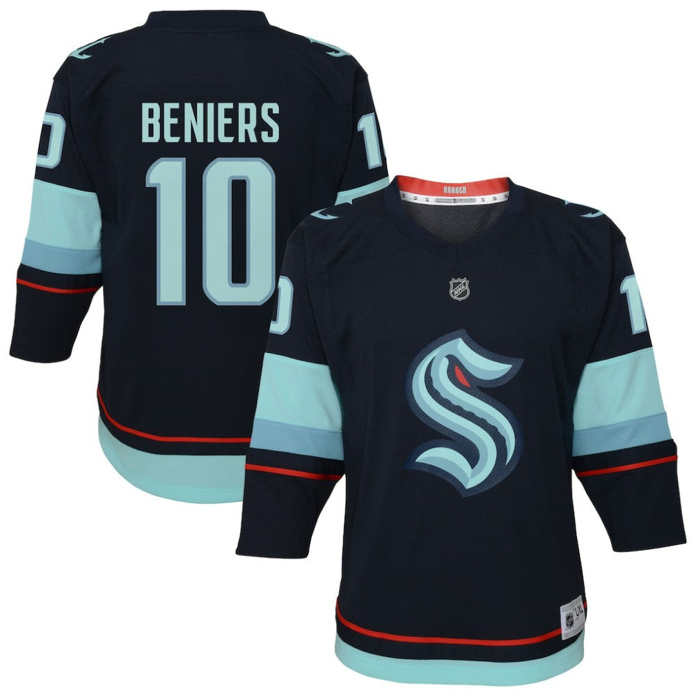 Matty Beniers Seattle Kraken Youth Alternate Replica Player Jersey - Navy | NHL on sale