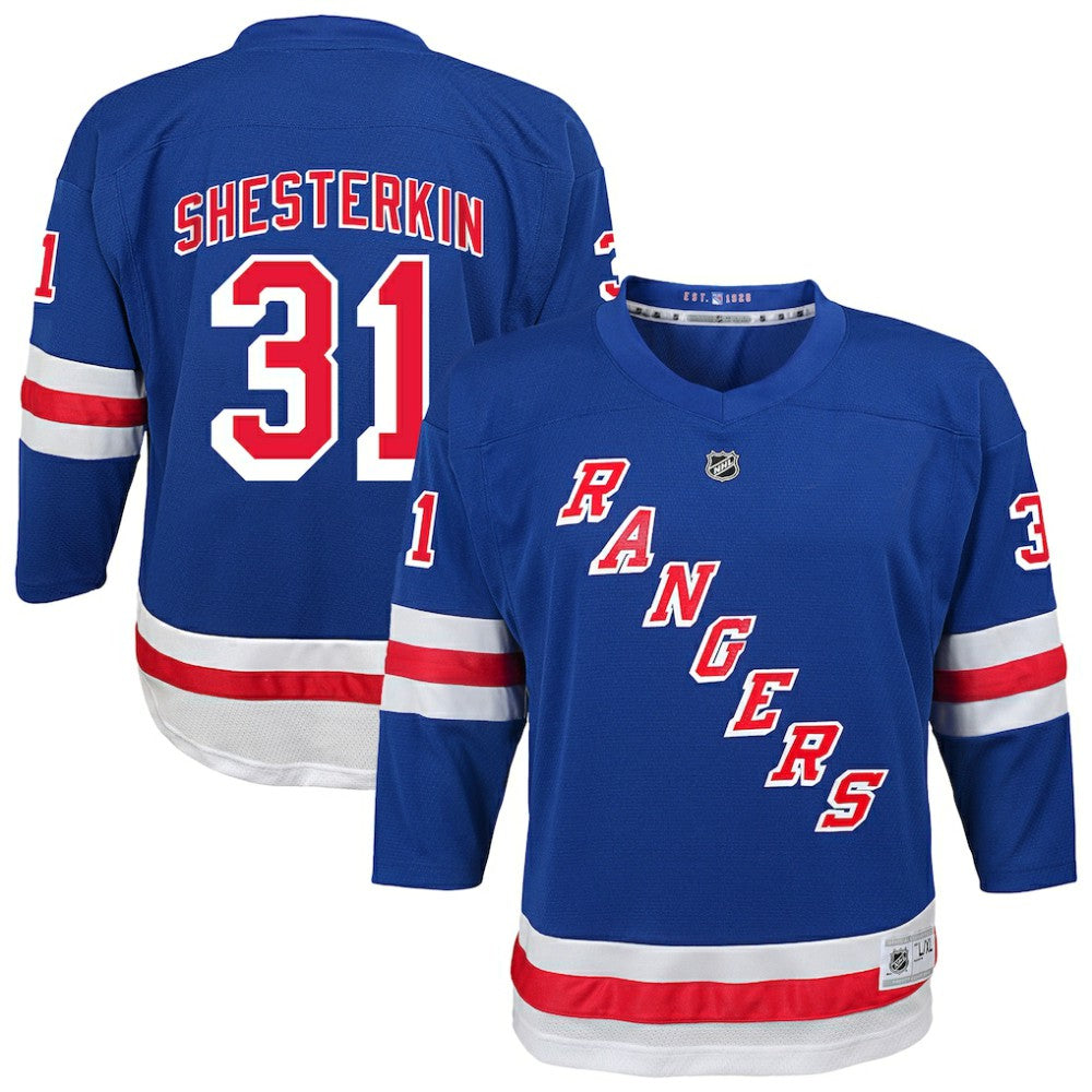 Igor Shesterkin New York Rangers Youth Home Replica Player Jersey - Blue | NHL online