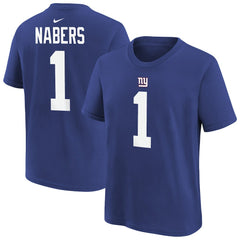 Malik Nabers New York Giants Player Name & Number T-Shirt - Royal - Nike