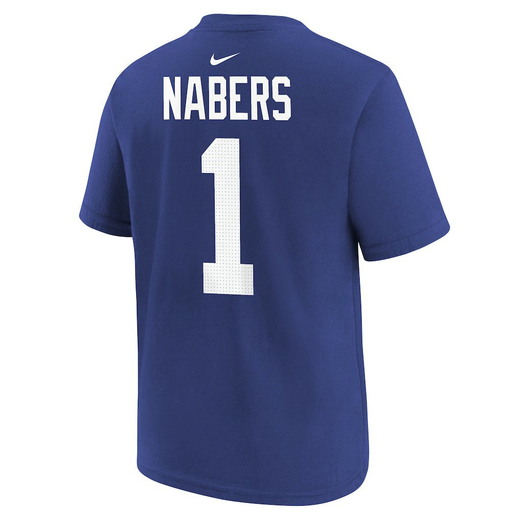 Malik Nabers New York Giants Player Name & Number T-Shirt - Royal - Nike