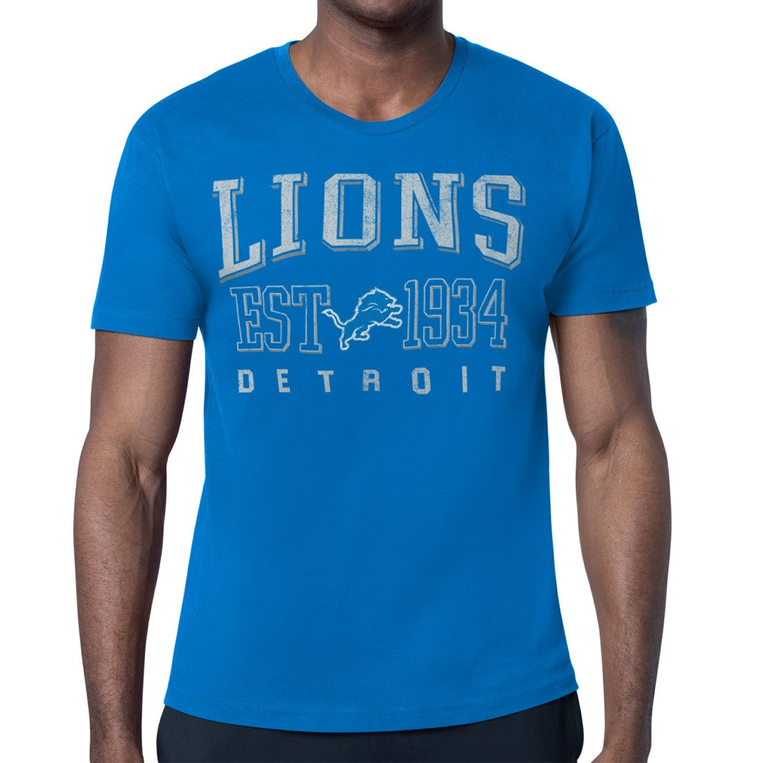 Detroit Lions Starter Retro Team Logo T-Shirt - Blue - NFL