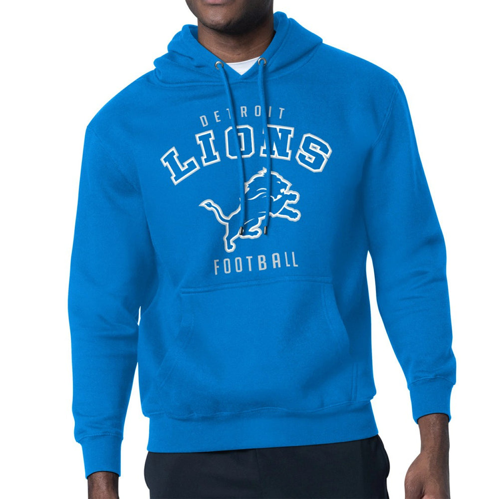 Detroit Lions Starter City Team Logo Pullover Hoodie - Blue - NFL