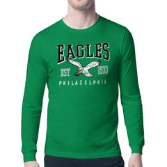 Philadelphia Eagles Starter Retro Team Logo Long Sleeve T-Shirt - Kelly Green - NFL