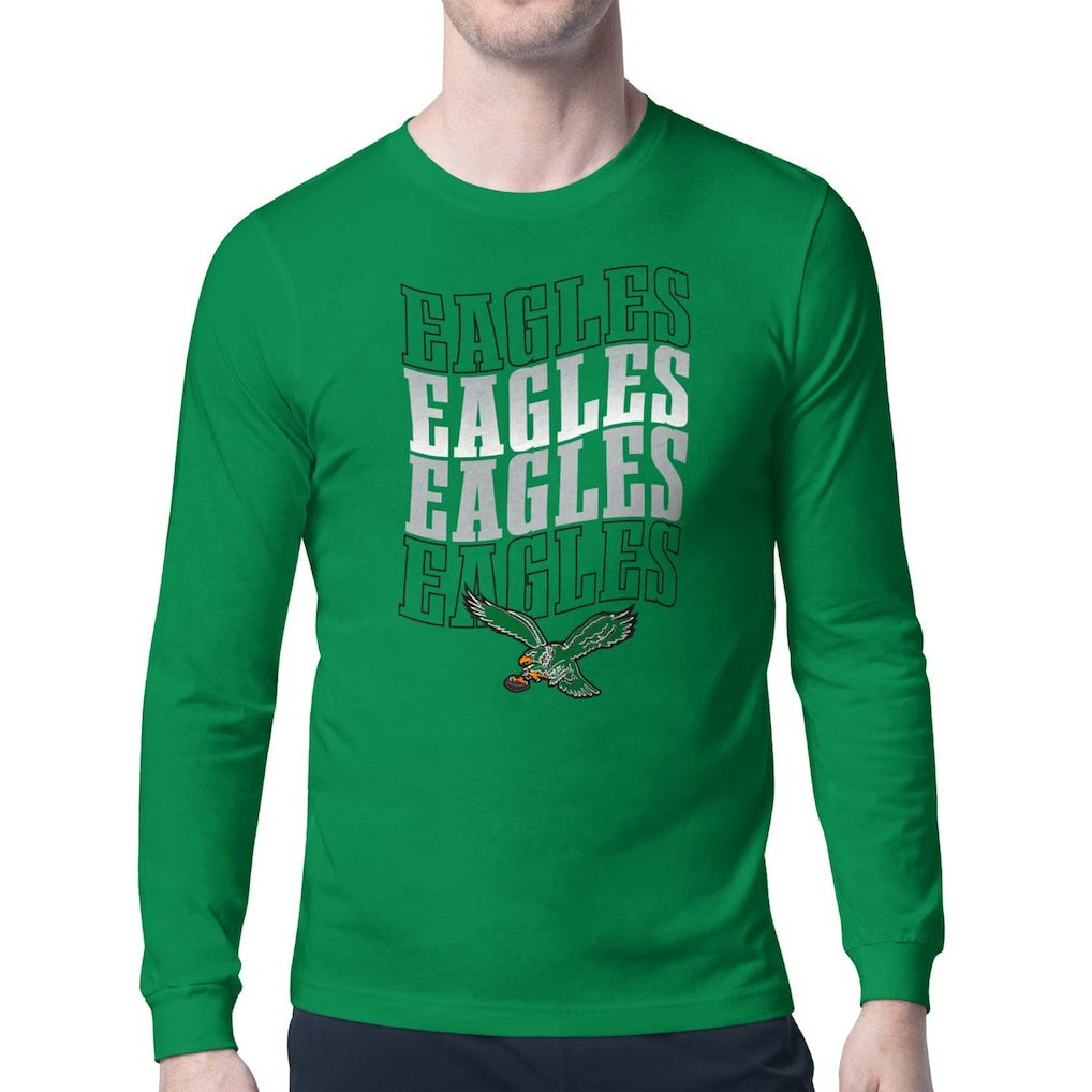 Philadelphia Eagles Starter Retro Team Logo Long Sleeve T-Shirt - Kelly Green - NFL