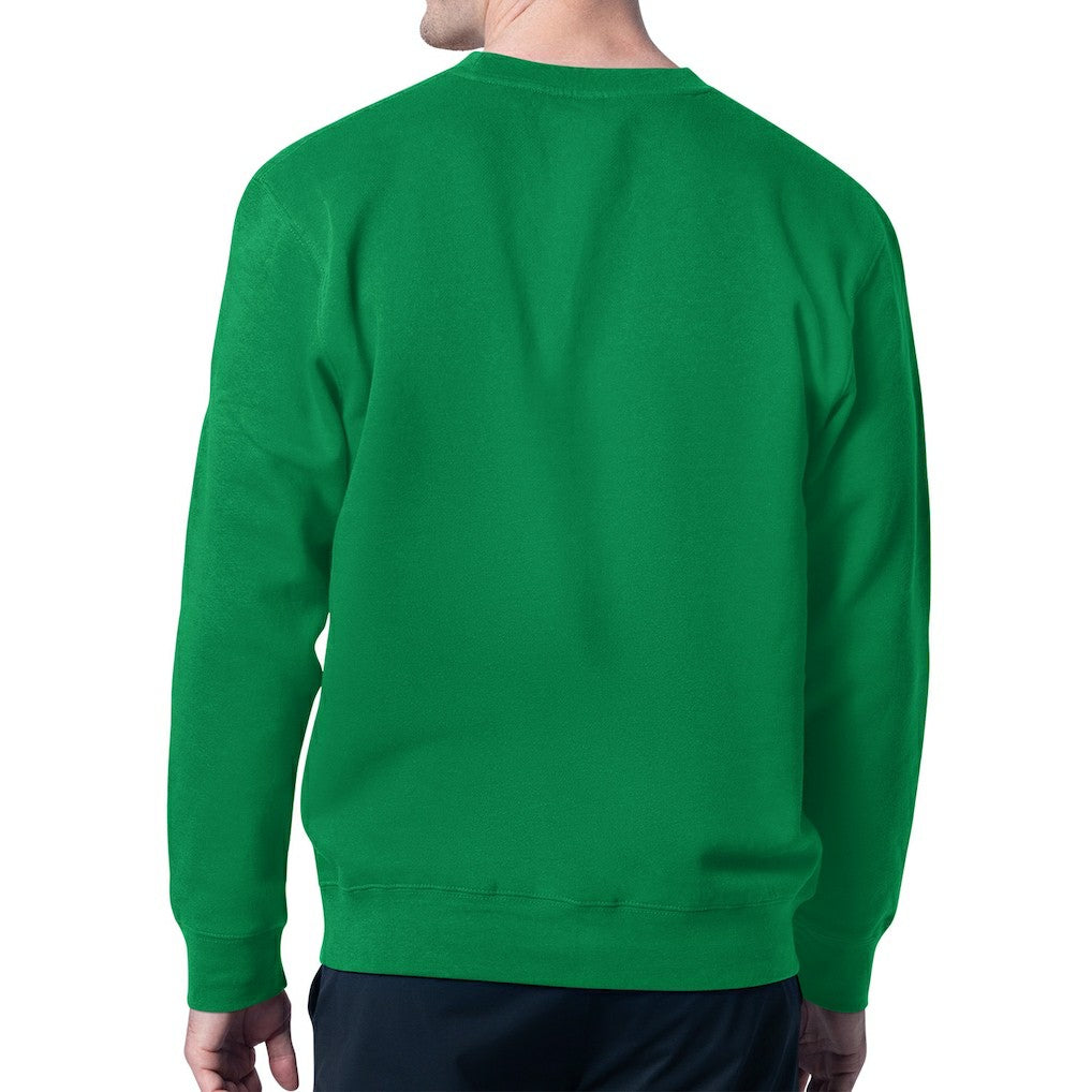 Philadelphia Eagles Starter Team Retro Logo Fleece Tri-Blend Pullover Sweatshirt - Kelly Green - NFL
