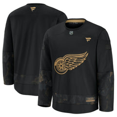 Detroit Red Wings Fanatics 2024 Military Appreciation Practice Jersey - Black | Fanatics Lifestyle