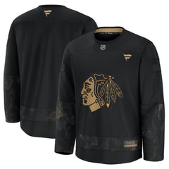 Chicago Blackhawks Fanatics 2024 Military Appreciation Practice Jersey - Black | Fanatics on sale