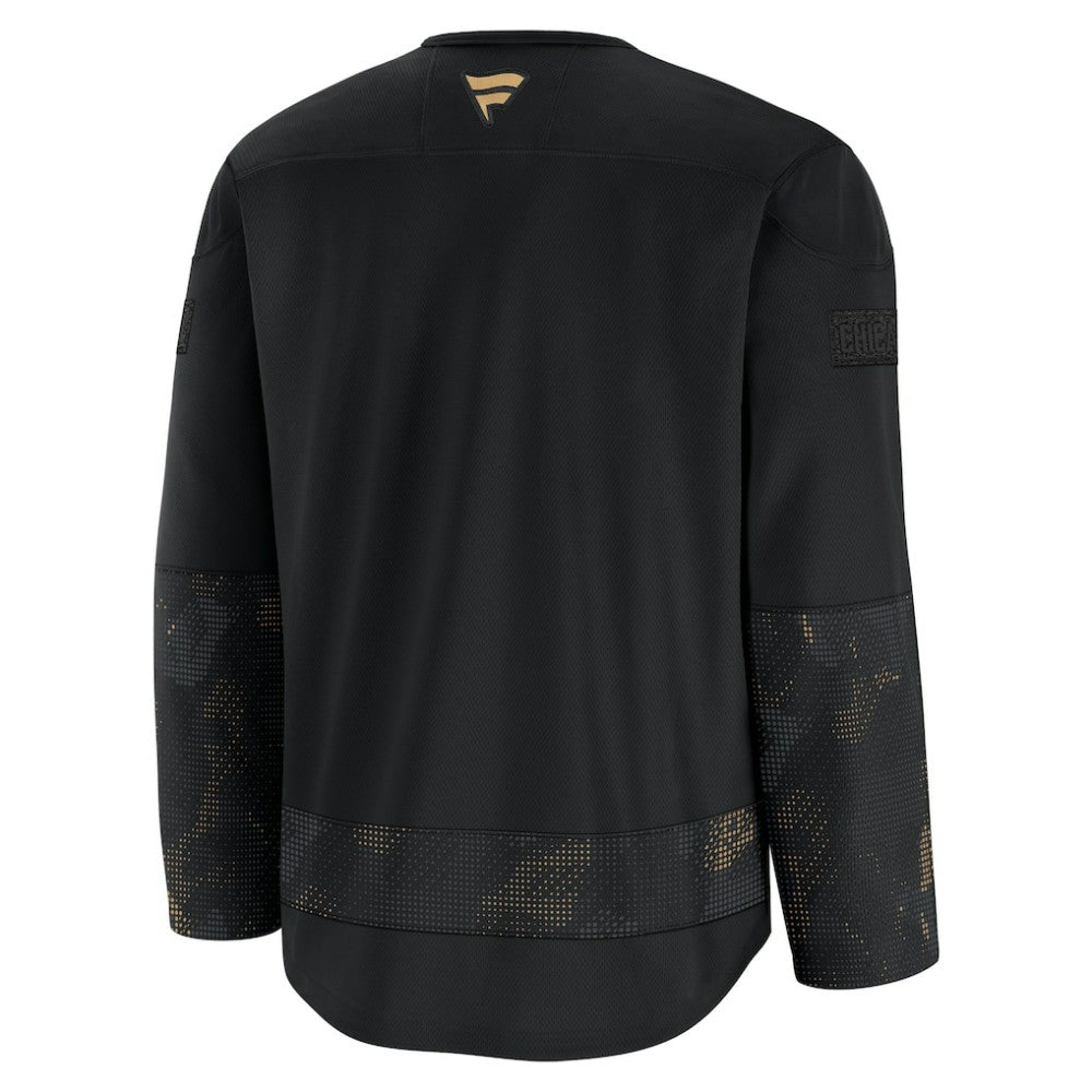 Chicago Blackhawks Fanatics 2024 Military Appreciation Practice Jersey - Black | Fanatics on sale