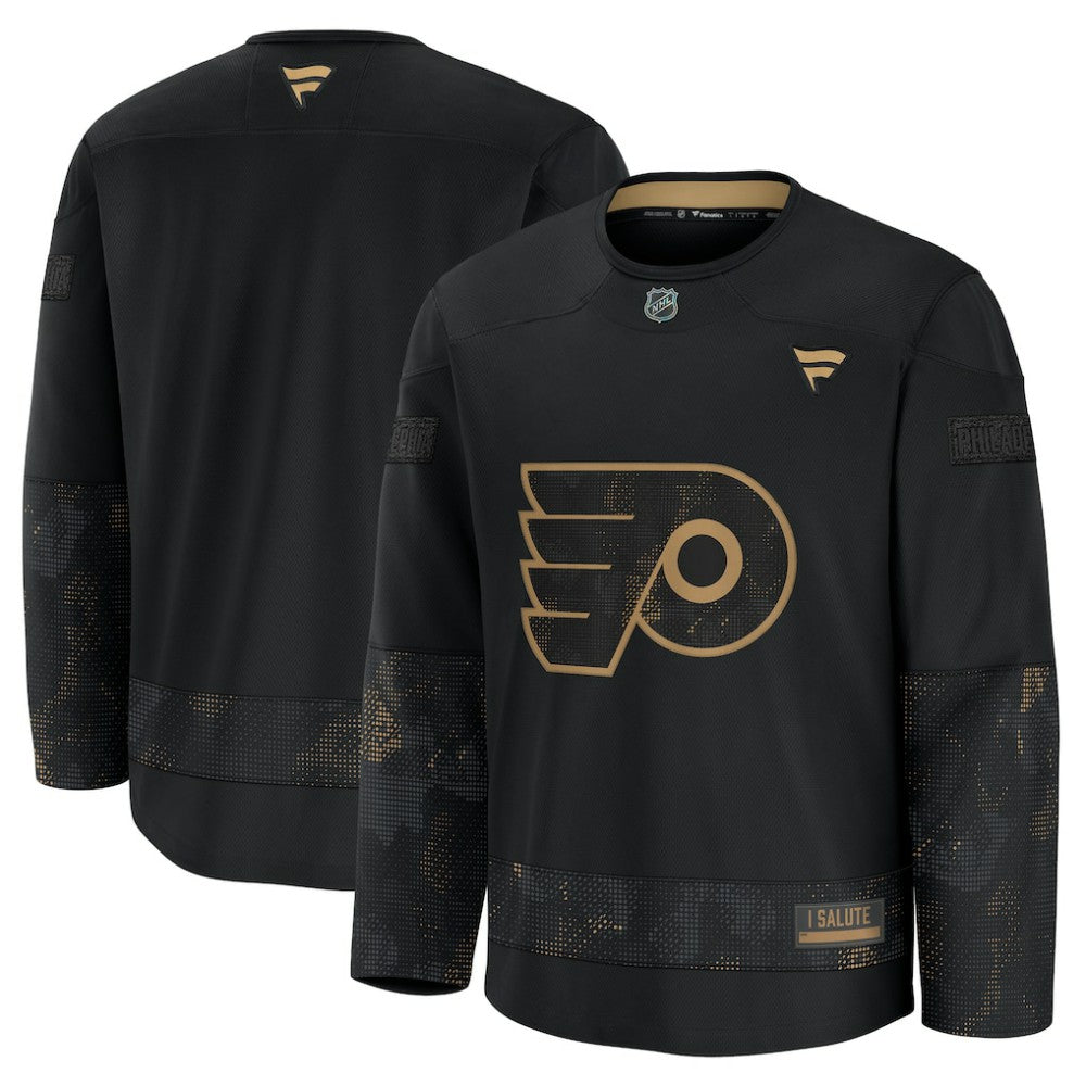 Philadelphia Flyers Fanatics 2024 Military Appreciation Practice Jersey - Black | Fanatics Clearance