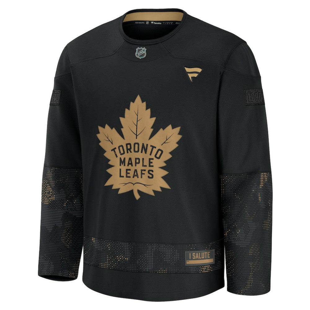 Toronto Maple Leafs Fanatics 2024 Military Appreciation Practice Jersey - Black | Fanatics on sale