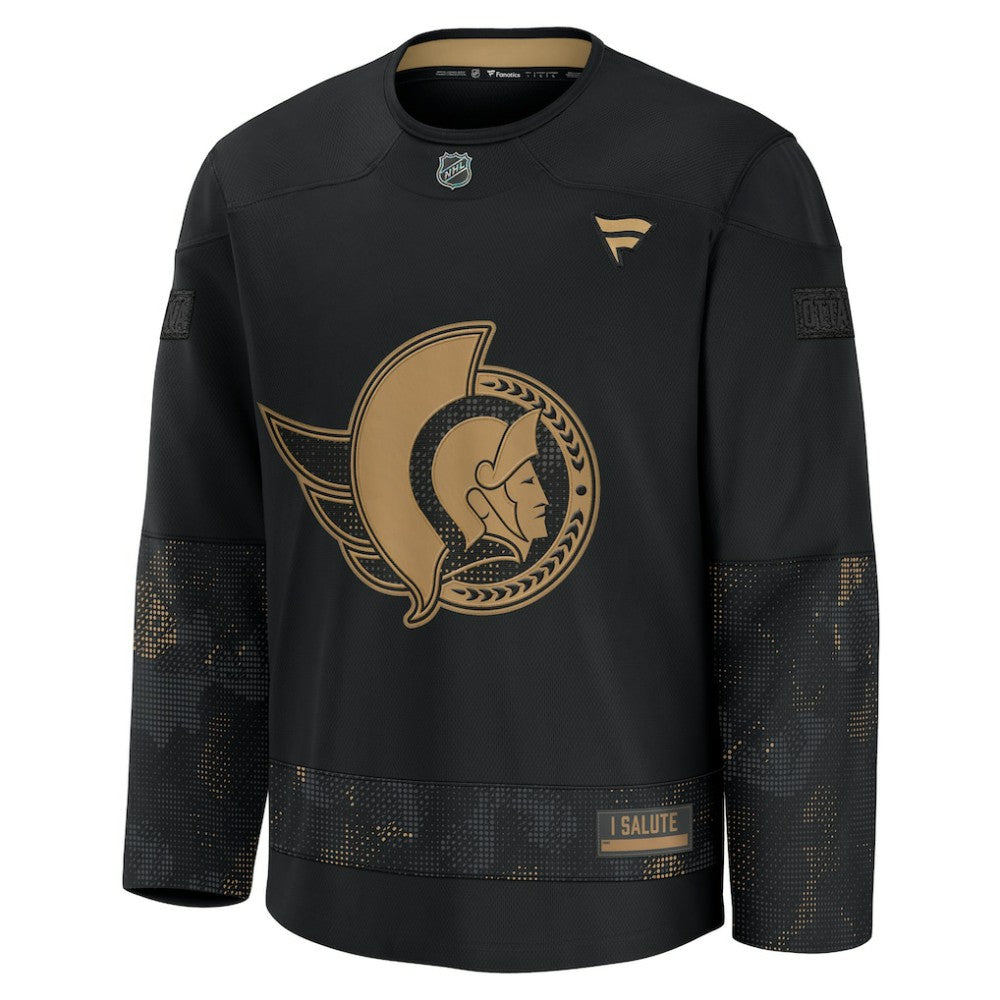 Ottawa Senators Fanatics 2024 Military Appreciation Practice Jersey - Black | Fanatics near me