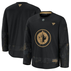 Winnipeg Jets Fanatics 2024 Military Appreciation Practice Jersey - Black | Fanatics Lifestyle