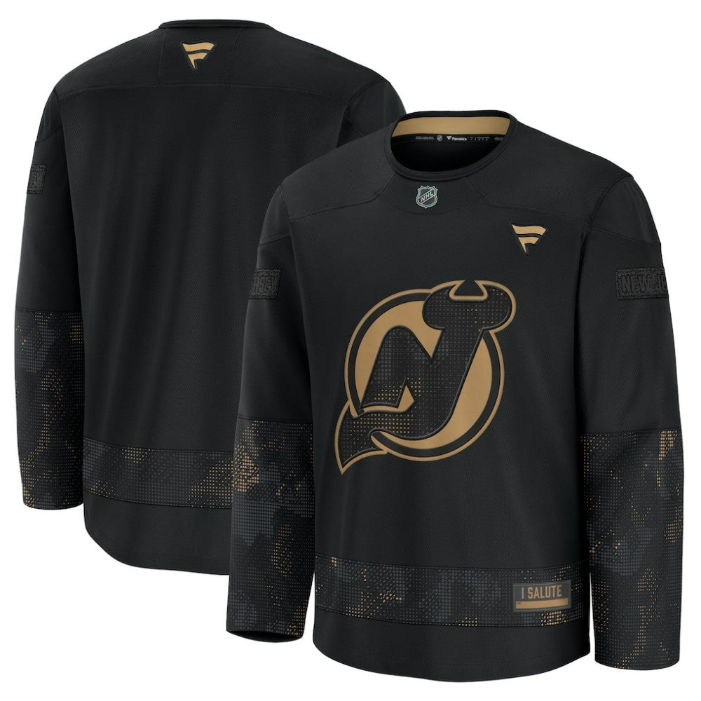 New Jersey Devils Fanatics 2024 Military Appreciation Practice Jersey - Black | Fanatics Clearance